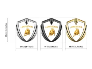 Lamborghini Metall Kuppel Emblem Renn Stil Glänzend Kuppel